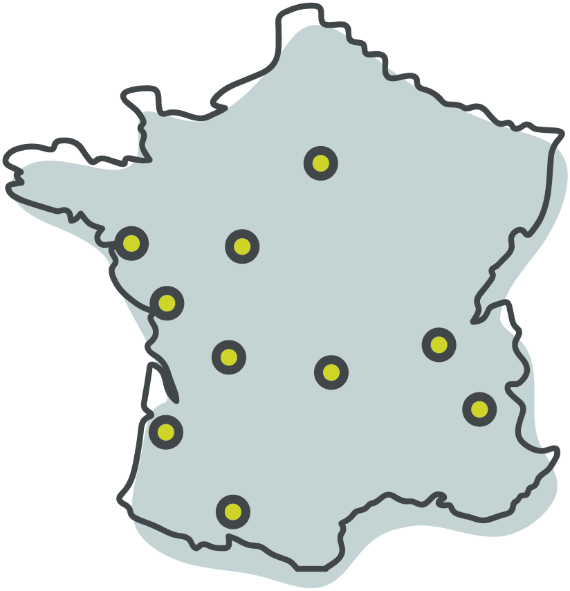 Carte de France ReCOOP